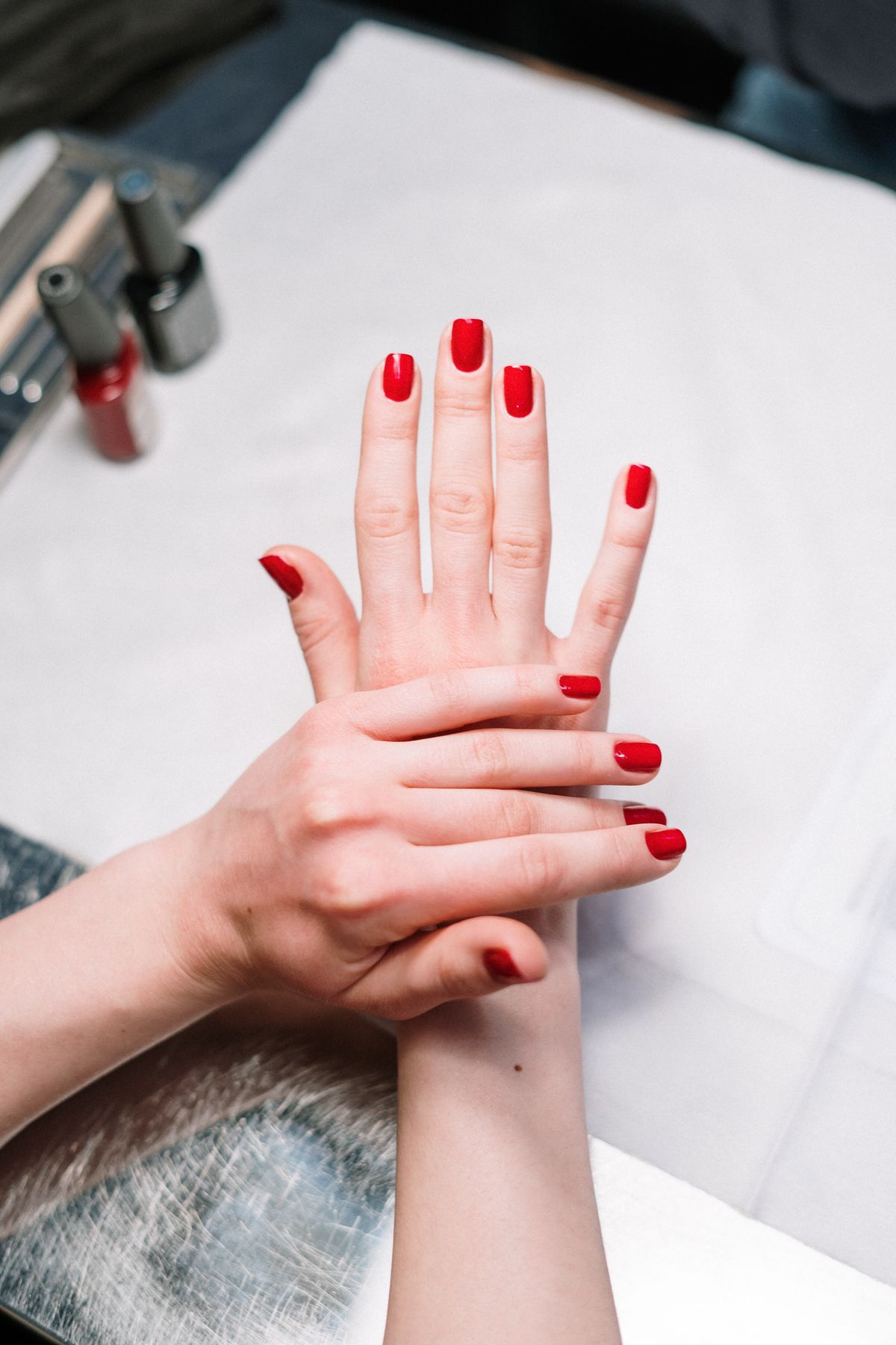 Finished gel manicure set